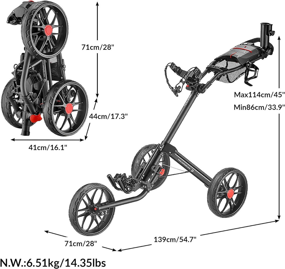 CaddyLite 15.3 Version 2 Black