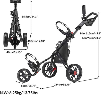 *Pick Up Only* Refurbished Caddytek CaddyLite 11.5 V3 3 Wheels push cart