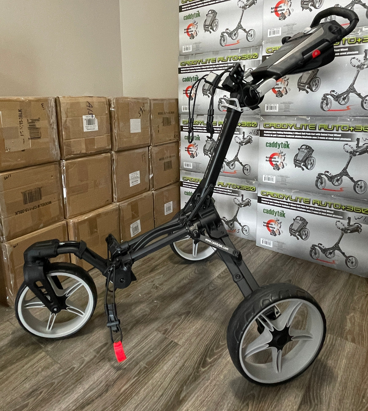 Refurbished Caddytek 3 Whee Auto 360 with Swivel Front Wheel**Cup and umbrella holder Not included**